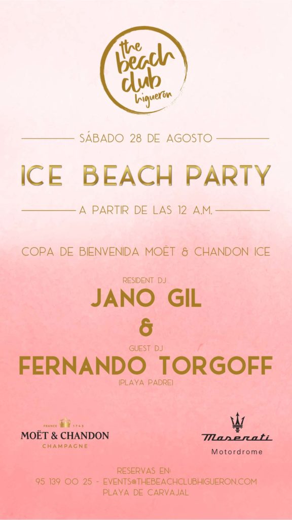 The Beach Club Higuerón - Party - Ice Beach